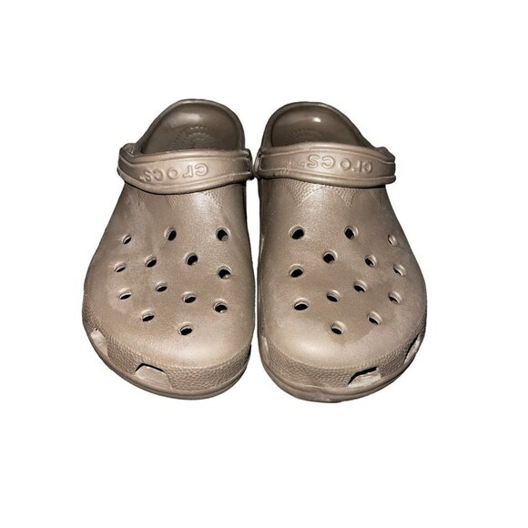 Crocs Slip On Clogs Brown Unisex Women’s 10-11 Men’s 8-9 - Picture 3 of 8